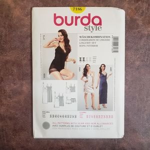 7186 Burda Sewing Pattern Lingerie Cami Slip